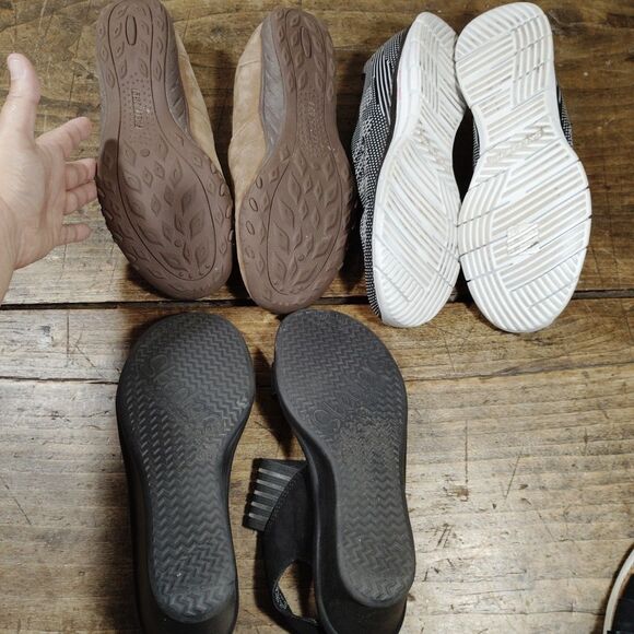 SKECHERS Sz 10 Loafer Sandals Sneakers Wedge LOT - Picture 8 of 9